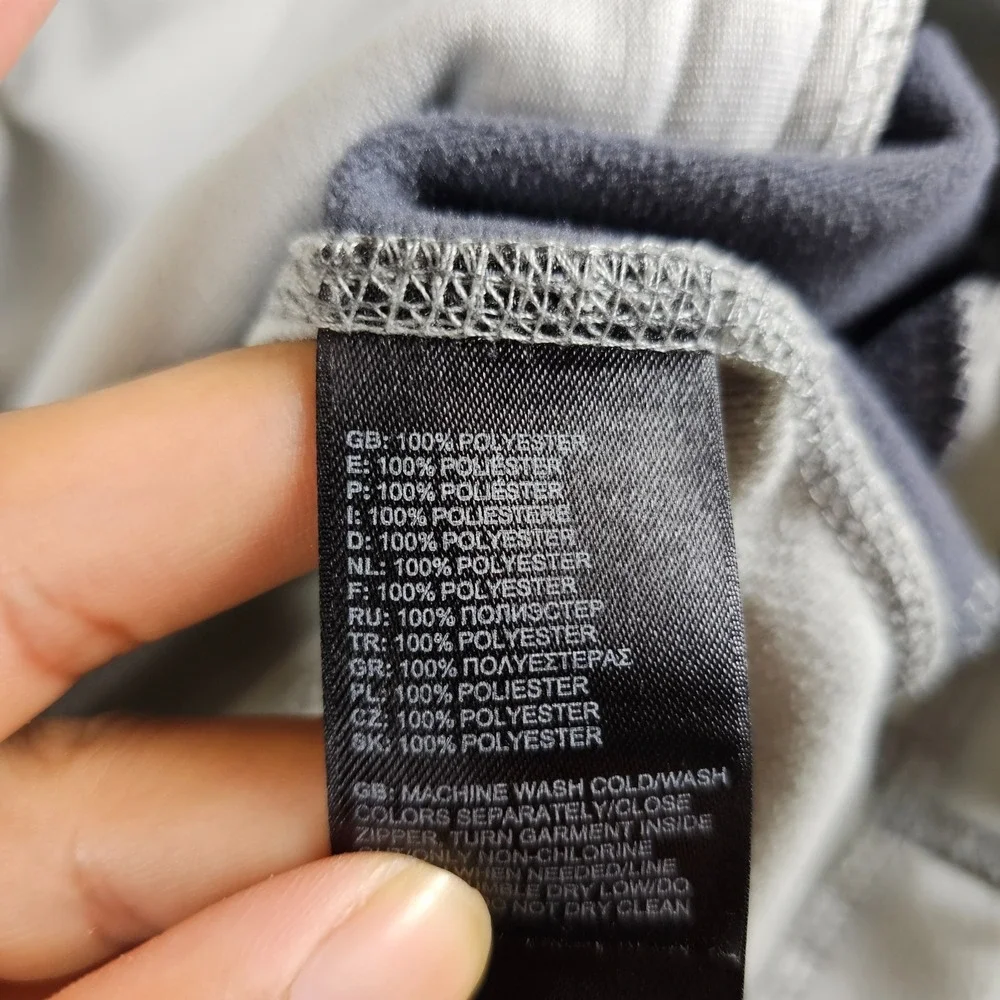 The North Face Cinder Jacket Hoodie Mens Large Gray Fleece Full Zip Pockets